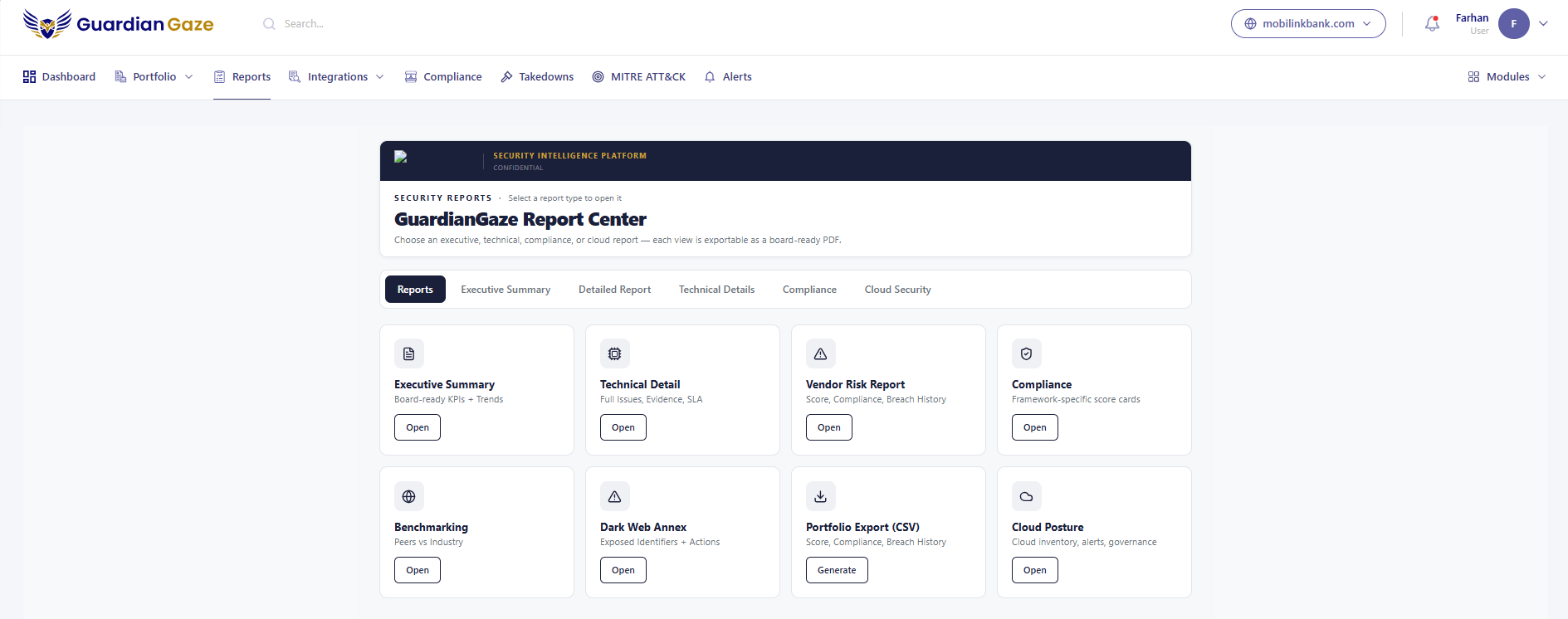 Security trend report for leadership
